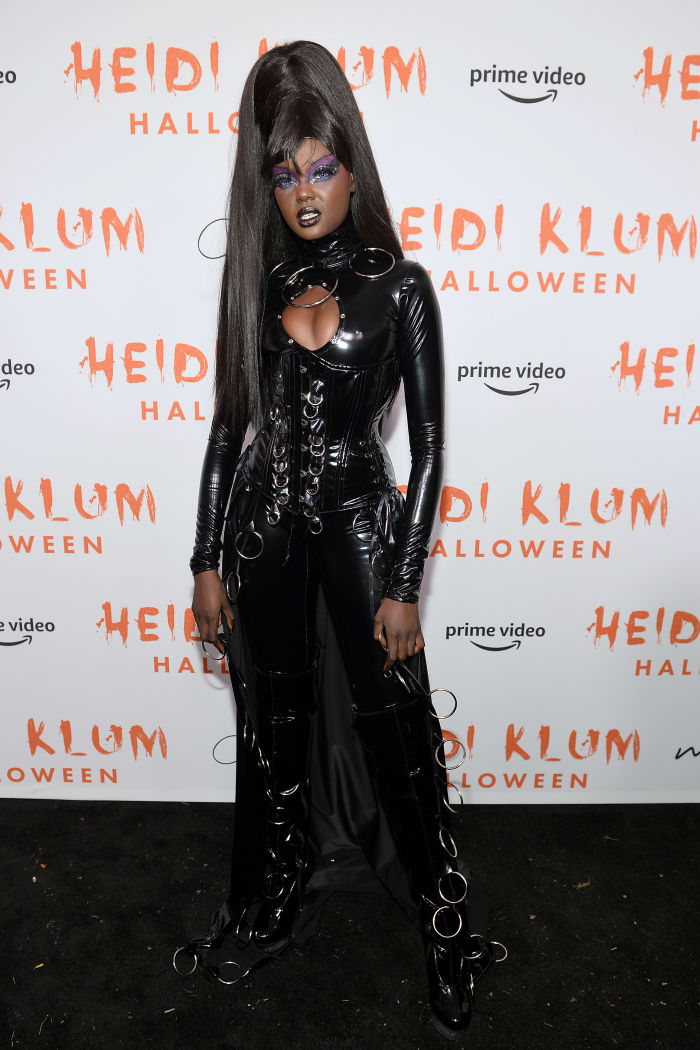 Duckie Thot attends Heidi Klum's 20th Annual Halloween Party.
